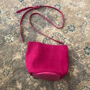 Urban Outfitters suede bucket bag